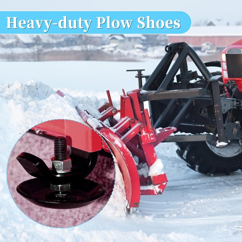 hunter-wish 2873423 Skid Shoes Fit for Polaris Snow Plow - Snow Plow Skid Shoes Compatible with CamAm Arctic Cat Moose & 60" Polaris Ranger Sportman ATV UTV Plow, Set of 2 - Image 4